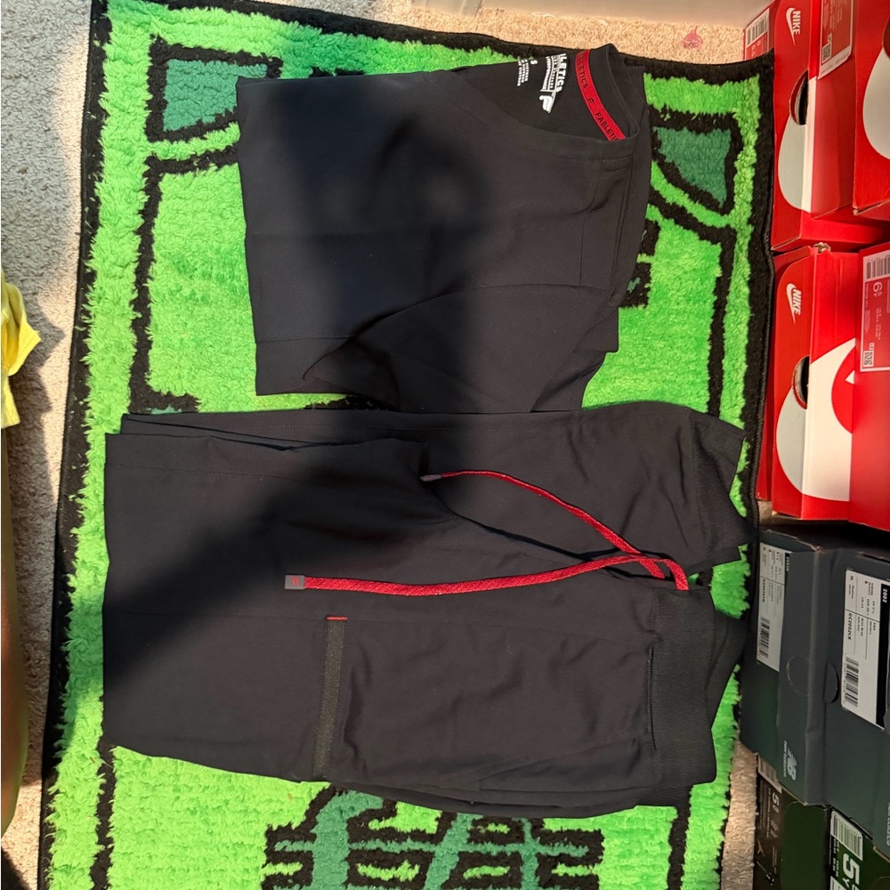 Fabletics Black V-Neck Performance Top